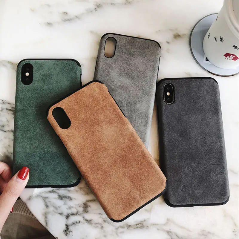 Простой замшевый тканевый чехол для телефона s для iphone XS Max XR XS матовый Мягкий силиконовый чехол для iphone 7 8 6 6s plus противоударный чехол