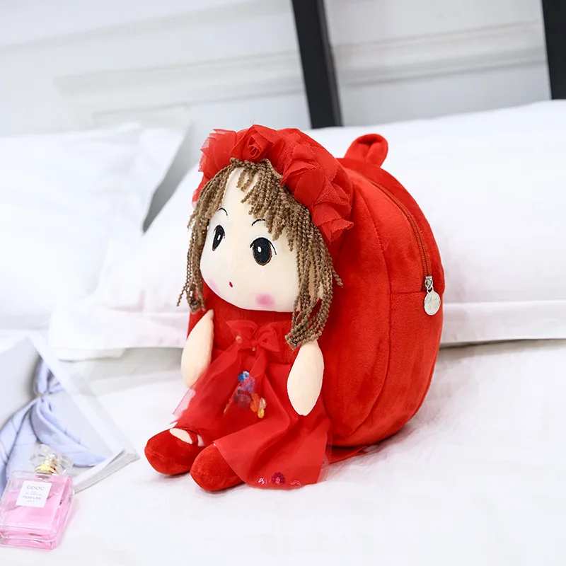 Cute Plush Backpack Kawaii Girl Backpacks Stuffed Toy Doll Children Outdoor Mini Travel School Bag Gift For Little | Игрушки и хобби