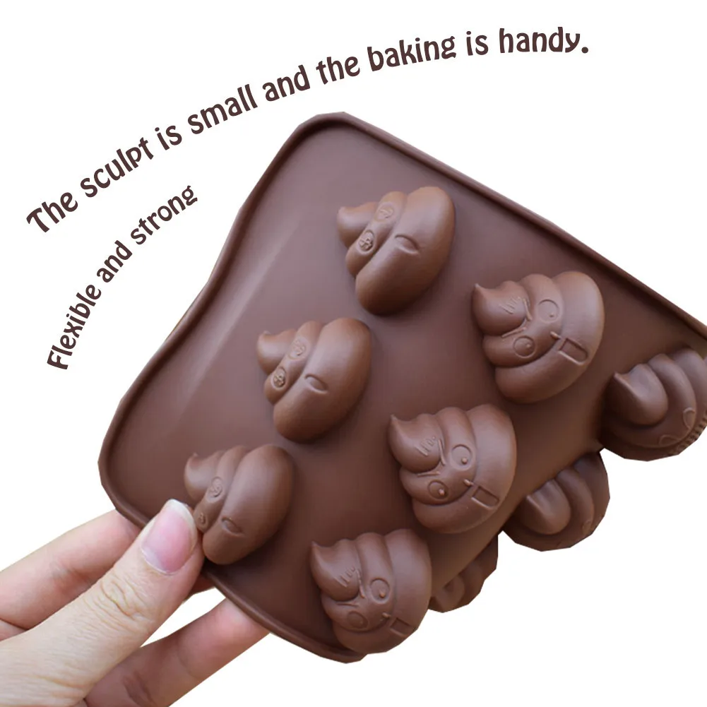 2Pcs Funny Silicone Defecate Bake Mold Cake Fondant Chocolate Cookies Candy DIY Decorating Baking Tools Nonstick Bakeware | Дом и сад