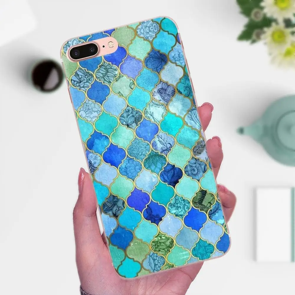 Мягкий ТПУ чехол Coque для Huawei Mate 7 8 9 10 20 P8 P9 P10 P20 P30 Lite Plus Pro 2017 ромбовидный узор в