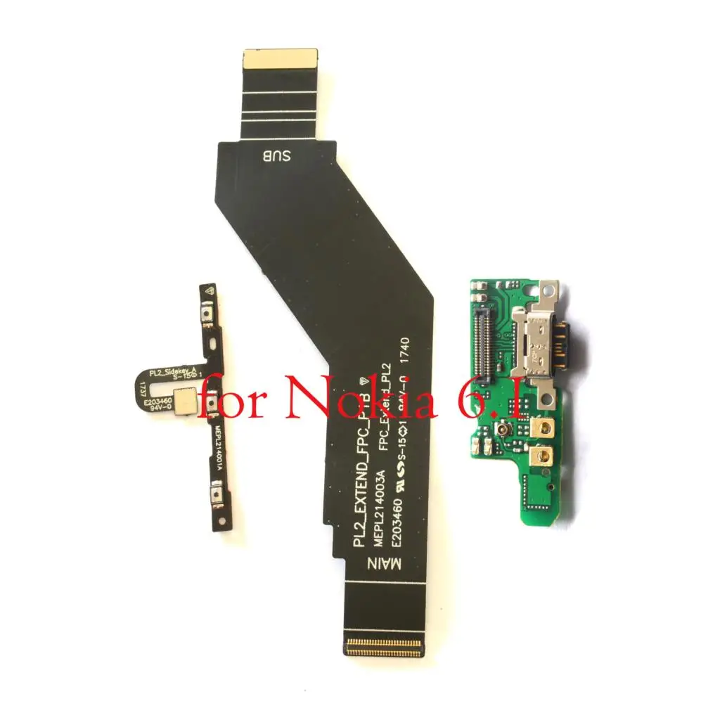 Шлейф с кнопкой регулировки громкости и разъемом для основной платы USB type-C