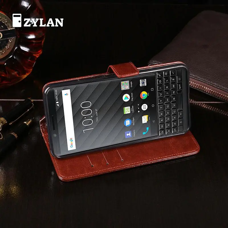 Кожаный чехол с откидной крышкой для Blackberry KEY2 KEY Two BBF100 1 защитный подставка