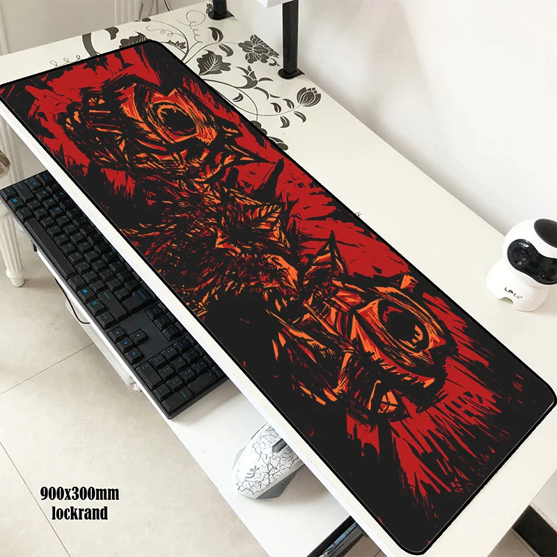 Коврик для мыши Красный абстрактный 900x300x3 мм|Коврики мышей| |