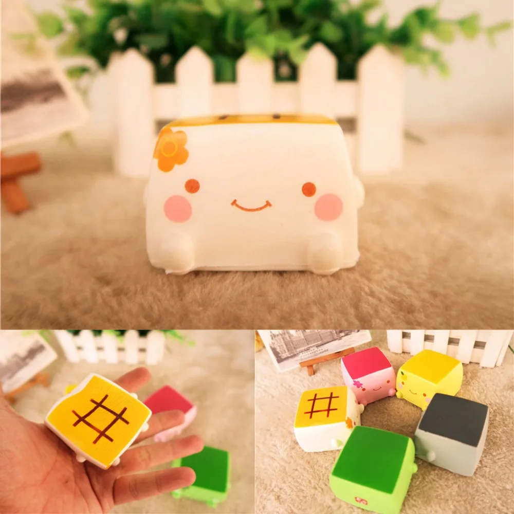 1PC cute soft expression fun toy Japanese tofu hobby anti-stress relief ball autism mood vent compression Z110 | Игрушки и хобби