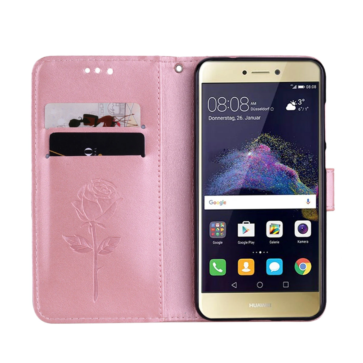 Кожаный чехол для Huawei P8 Lite 2017 чехлы P9 телефона с цветочным дизайном Honor 8
