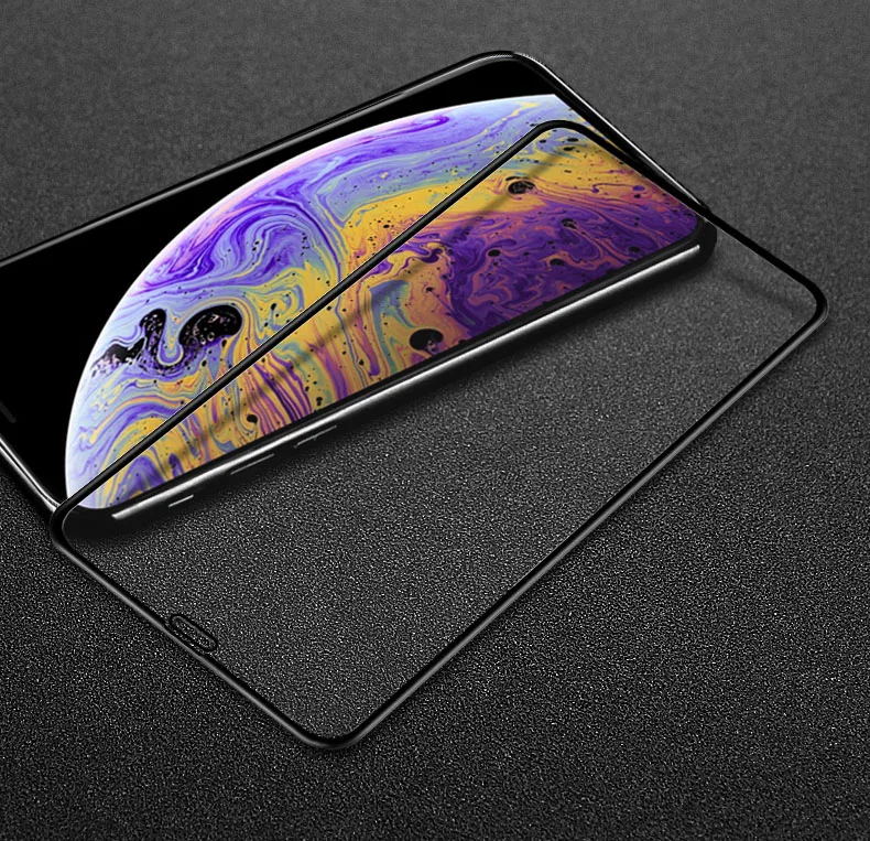 Для Apple Iphone XS макс. закаленное стекло полное покрытие экрана Закаленное стекло протектор экрана полная защитная пленка 6,5''