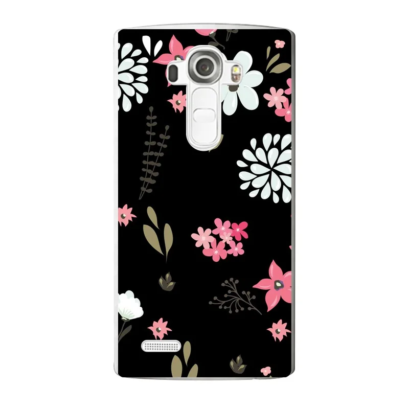 Мягкий прозрачный чехол из ТПУ для телефона LG G3 G4 G5 V10 K3 K4 K5 K8 K10 2017 с цветочным