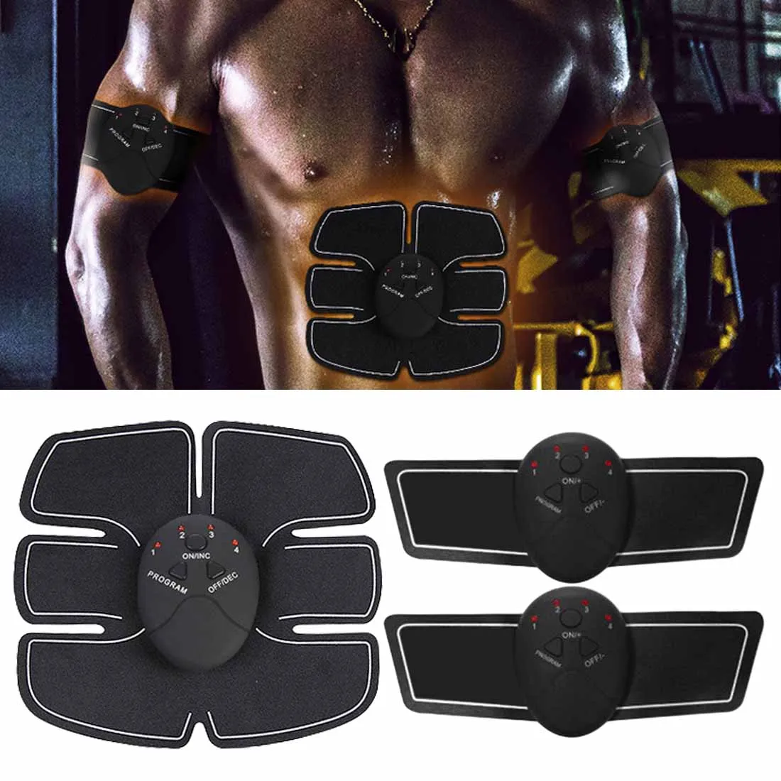 7 шт./компл. стимуляции Мощность тренажер для мышц брюшного пресса фитнес