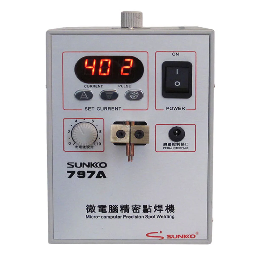 

SUNKKO 797A 18650 foot pedal-controlled, battery spot welding touch welder battery welding machine