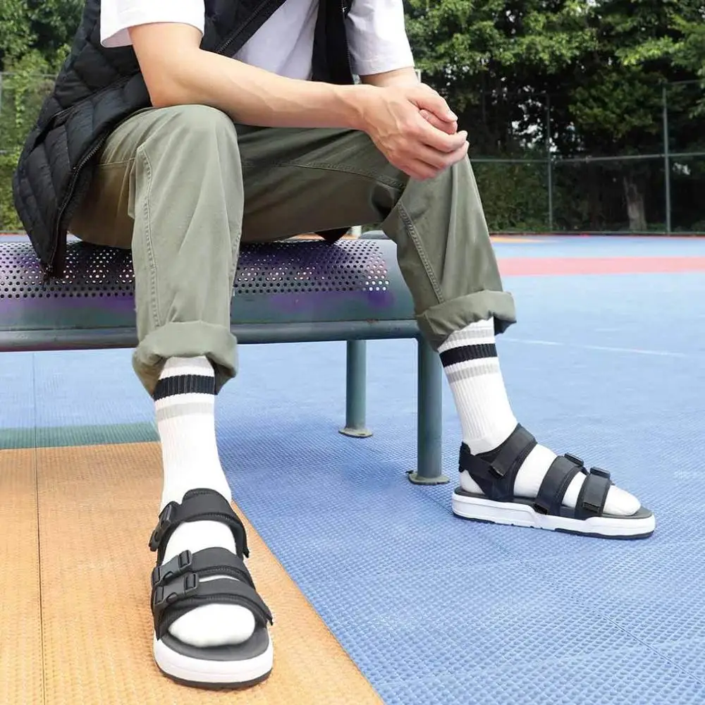 Xiaomi FREETIE Men breathable shoes Curved Magic Belt Sandals Non-slip Soft Foot Free Buckle Leisure Summer Outdoor Beach Shoes |