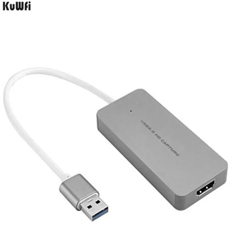 KuWFi видеозахвата адаптер игровая карта захвата HD MI USB ключ Full 1080P видео аудио