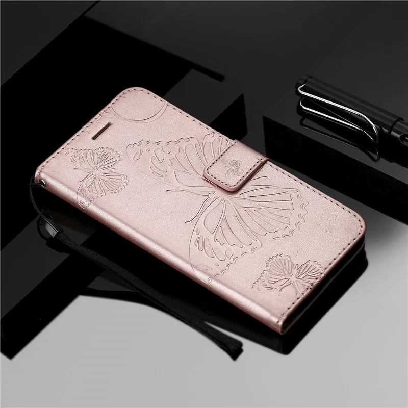 Кожаный чехол на СПС Fundas huawei Honor 10 lite чехол для Coque huawei Honor 9 lite чехол Бабочка Флип Бумажник телефон сумка оболочка