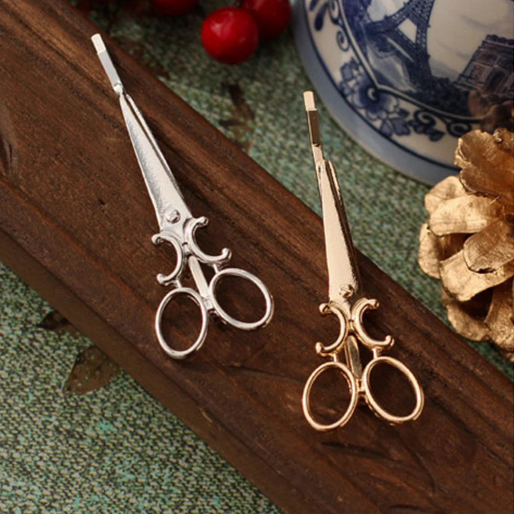 2 шт. дамские ножницы в форме заколки Зажим Шпилька для волос аксессуары