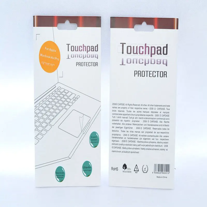2 шт./лот защитная пленка для Mac Macbook Air Pro Retina 13 15 17 с сенсорным bad touch Pad в розничной