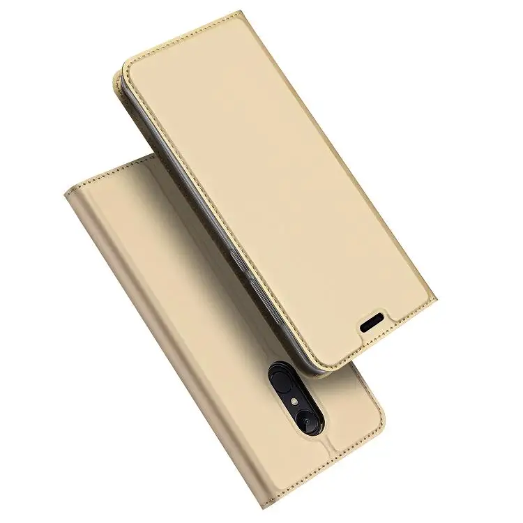 gold Подарок) dux DUCIS откидная крышка для Xiaomi Redmi 5 чехол люкс PU кожа Слот для карты Стенд Coque бизнес-кейс для Xiaomi redmi 5 плюс - Цвет: gold