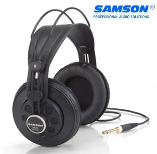 Горячие Samson SR850 полуоткрытые студийные справочные наушники широкие динамические