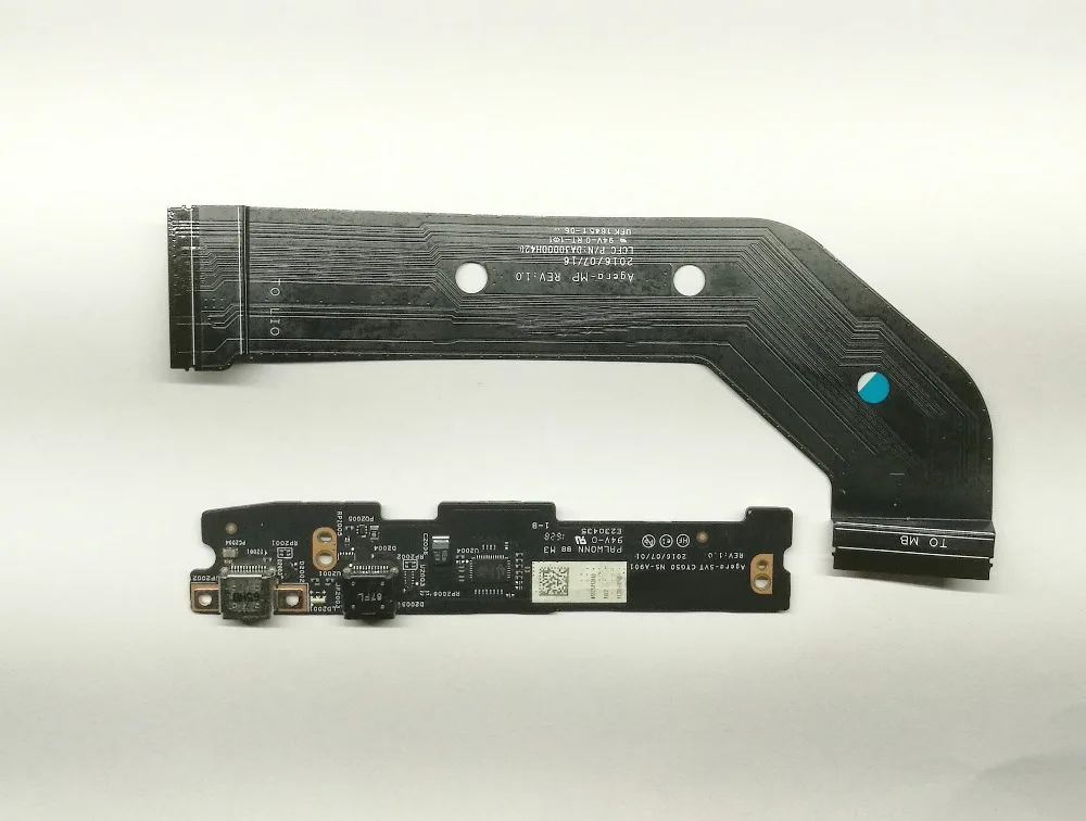 Оригинальное зарядное устройство USB для Lenovo Yoga 910 13IKB 13 плата питания с кабелем NS