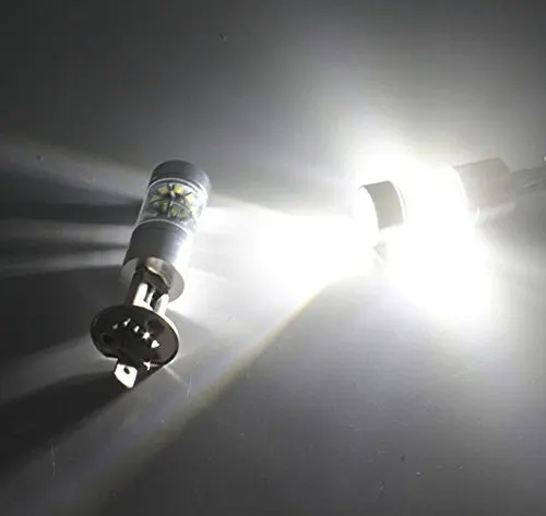 Par De Lampada H1 H3 20*5W Led чипы Cree 100w Efeito led Super Branca Farol Milha 6000k 8000k | Автомобили и мотоциклы