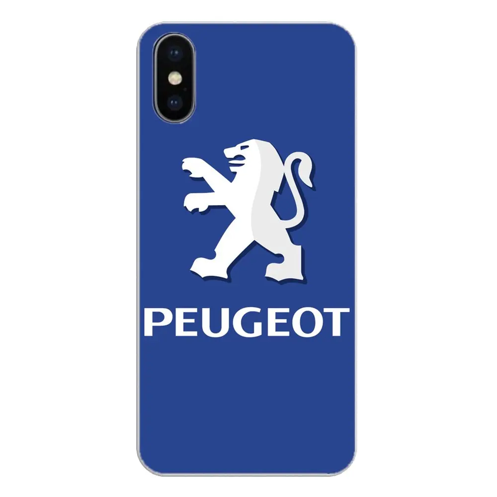 Автомобильный логотип Peugeot для Samsung Galaxy S2 S3 S4 S5 MINI S6 S7 edge S8 S9 Plus Note 2 3 4 5 8 Coque Fundas