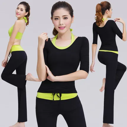 2017 Новый женский спортивный костюм 3 шт. комплект йоги высококачественный