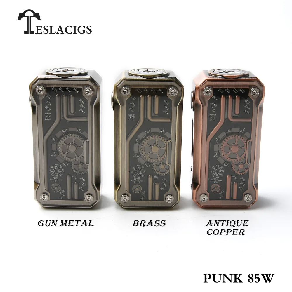 Оригинальный Teslacigs Tesla Punk mini85W TC VW APV бокс мод электронная сигарета vape дизайн в