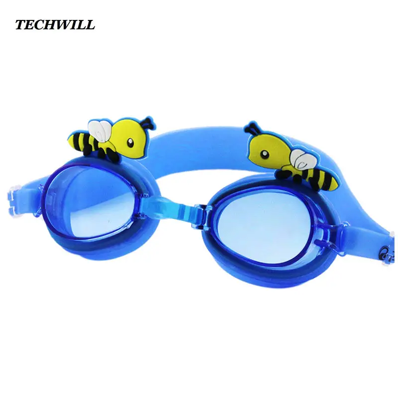

Cute Baby Swimming Goggles Cartoon Bees Diving Glasses Children Waterproof Anti-fog Flat Light Goggles Kids Swimming Equipment