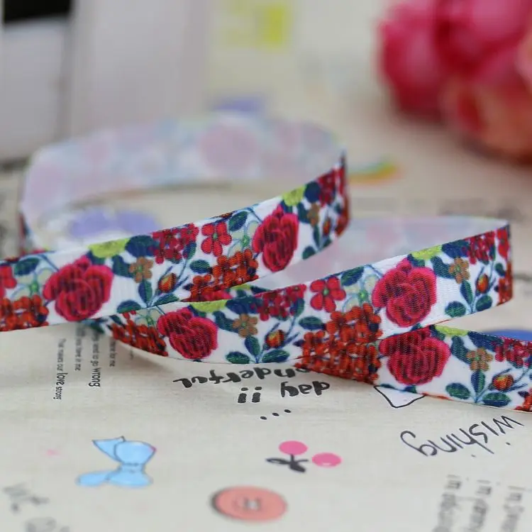3/8 &quotБесплатная доставка цветы камуфляж quatrefoi печатных grosgrain ленты волос лук