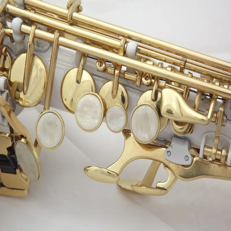 Сопрано саксофон Bb изогнутый альтовый высокой F # чехол Медь моделирование