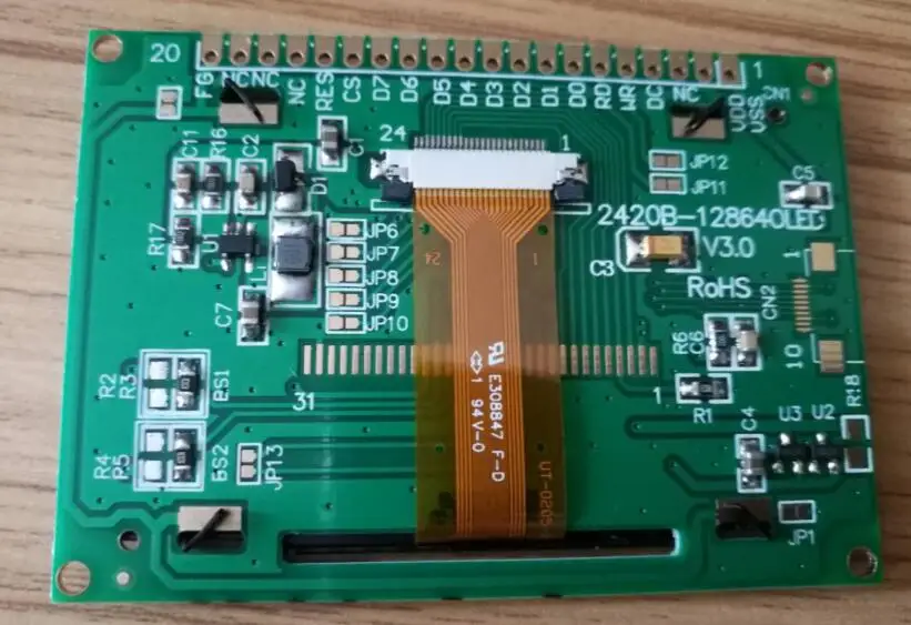 2 4/2 42 дюймов 20PIN белый OLED модуль SSD1309 Привод IC 128*64 интерфейс SPI /I2C (последовательный