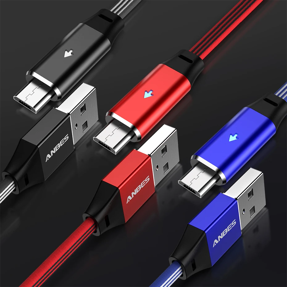 Провод Micro USB для huawei mate 20 Pro Xiaomi type C кабели Samsung s9 Note 9 зарядное устройство 2 м кабель