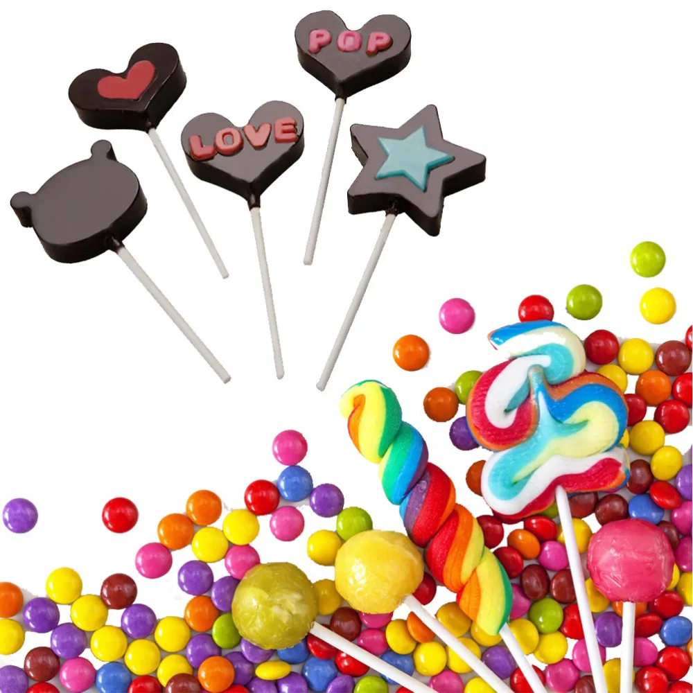 Фото Набор пластиковых палочек и пакетов для леденцов Lollipop Sticks Pop Treat Bag Set конфет шоколада сахара DIY формы Набор пластиковых палочек и пакетов для леденцов Lollipop Sticks Pop Treat Bag Set конфет шоколада сахара DIY формы