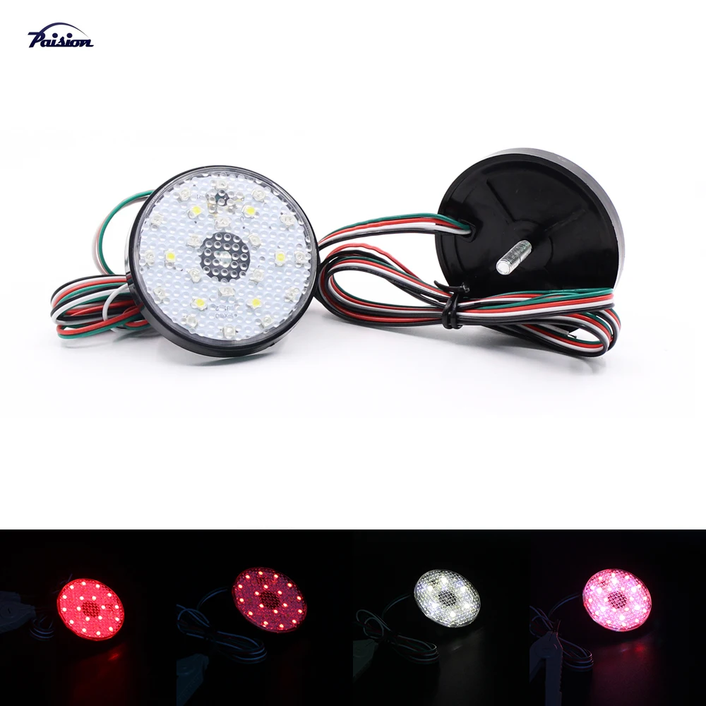 2 шт. светодиодный бампер отражатель задний противотуманный фонарь стоп сигнал