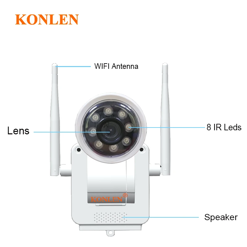 KONLEN wifi 1080P уличная IP камера Pan Tilt Bullet Cam YCC365 Беспроводная Проводная HD 2MP CCTV