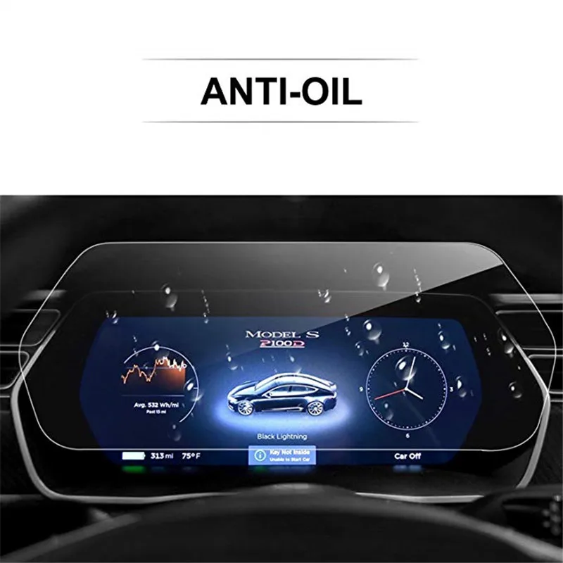 2019 New 12.3 Inch Instrument Panel Tempered Glass Screen Protector for Tesla Model S X | Автомобили и мотоциклы