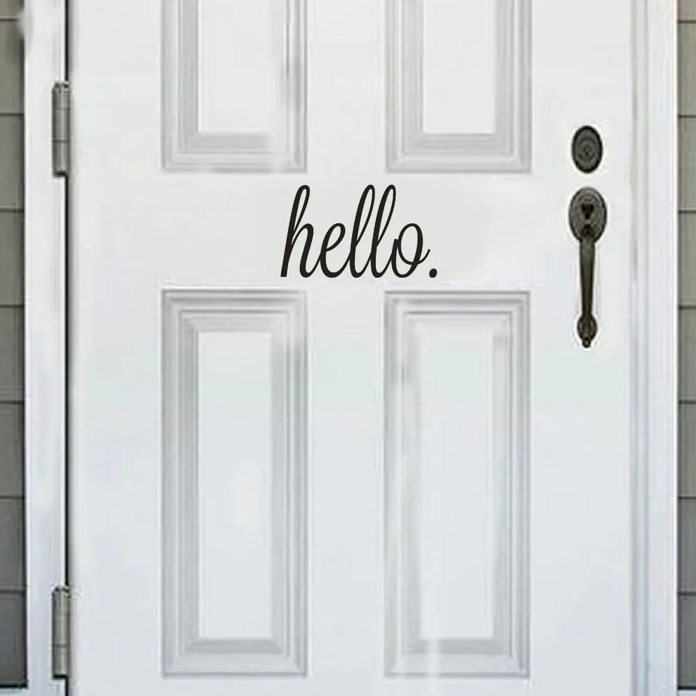 Hello Word украшение для вечеринки приветственная дверь наклейка на обои домашний