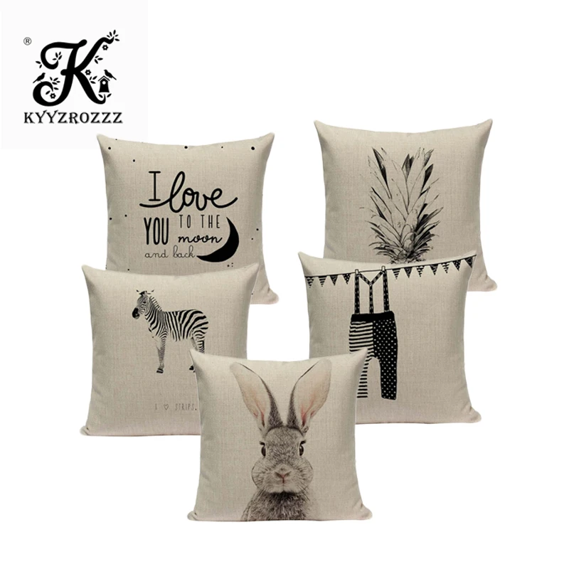 

Cool Cotton linen nordic style cushion cover tree leaf almofadas cojins 45Cmx45Cm Square Seat Home Decor 3D printed Pillow Cover