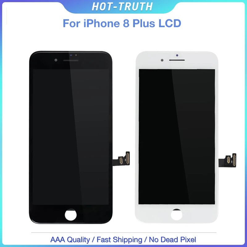1 шт. сенсорный ЖК экран AAA + для iPhone 8 Plus 100% протестированный без битых пикселей