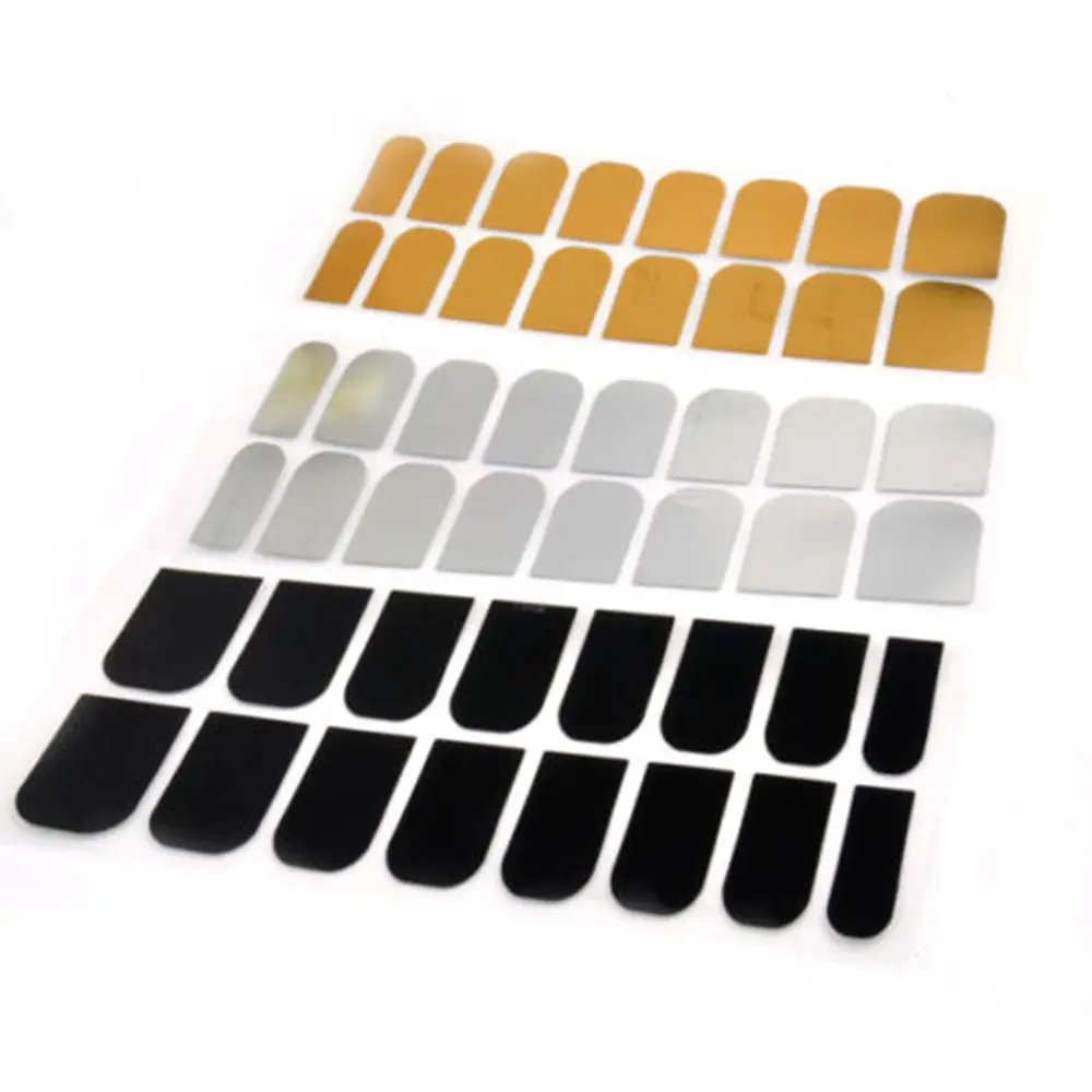 Модный 16 гладкий лист для ногтевого дизайна переводная наклейка клейкая пленка