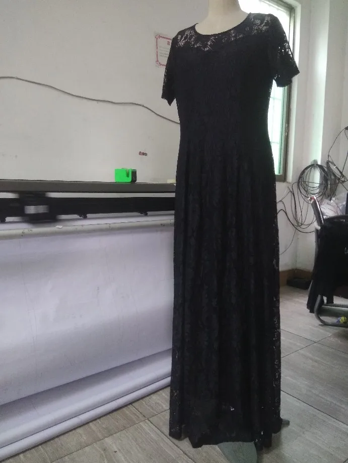 TUHAO, большой размер, 6XL, 5XL, сексуальное кружевное элегантное вечернее платье, макси, длинное, короткий рукав, большое, свободное, офисное, женское, черное, белое платье, SJ09
