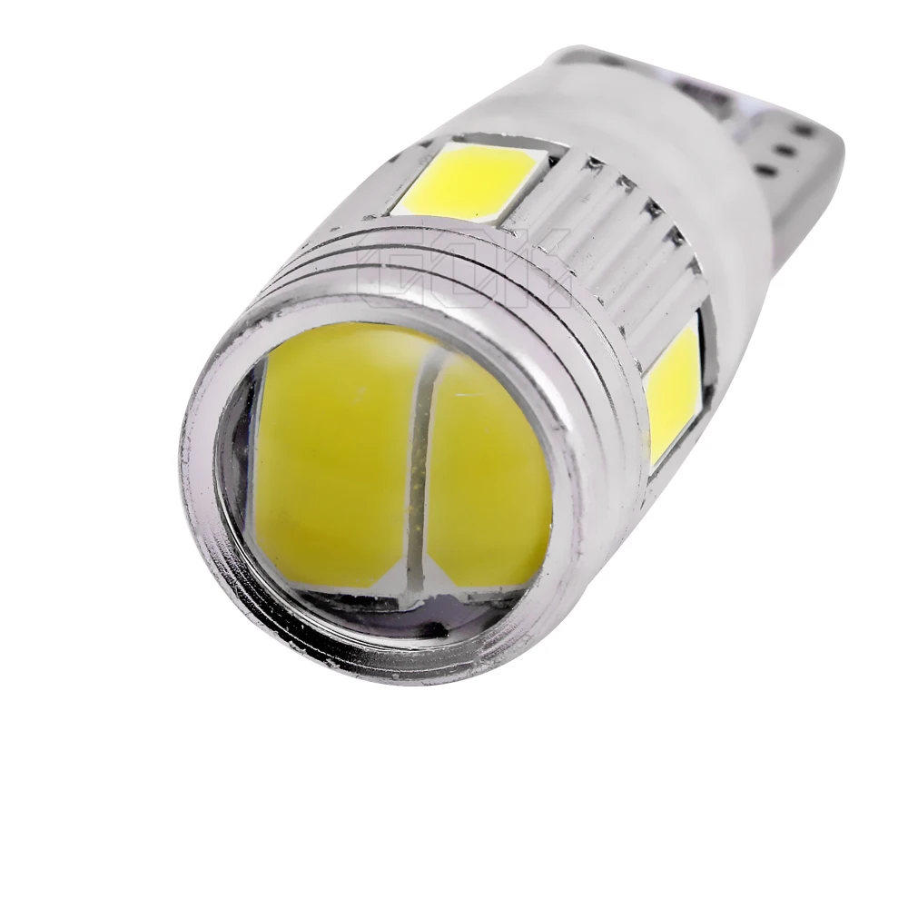 1 X T10 светодиодный W5W 168 501 194 Интерьер Белый CANBUS НЕ OBC ERROR t10 6SMD 5630 5730 с объектив