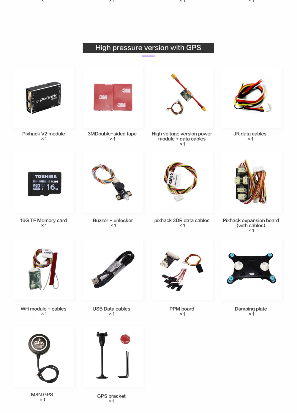 CUAV Pixhack V2 Контроллер полета PIX с открытым исходным кодом M8N gps для FPV Дрон Квадрокоптер вертолет