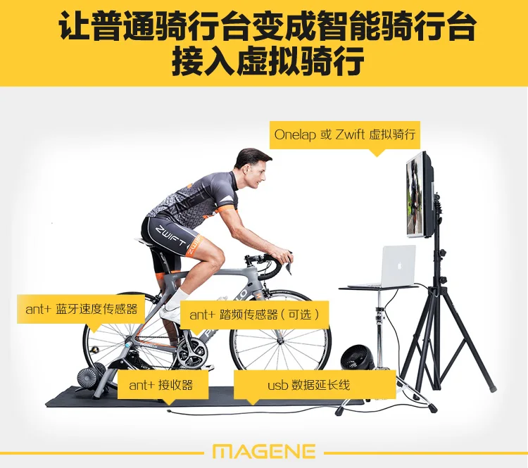 MAGENE ANT+ USB Transmitter Receiver Compatible Garmin SALE Bicycle Computer Cycle ANT Stick Bluetooth Speed Cadence Sensor | Спорт и