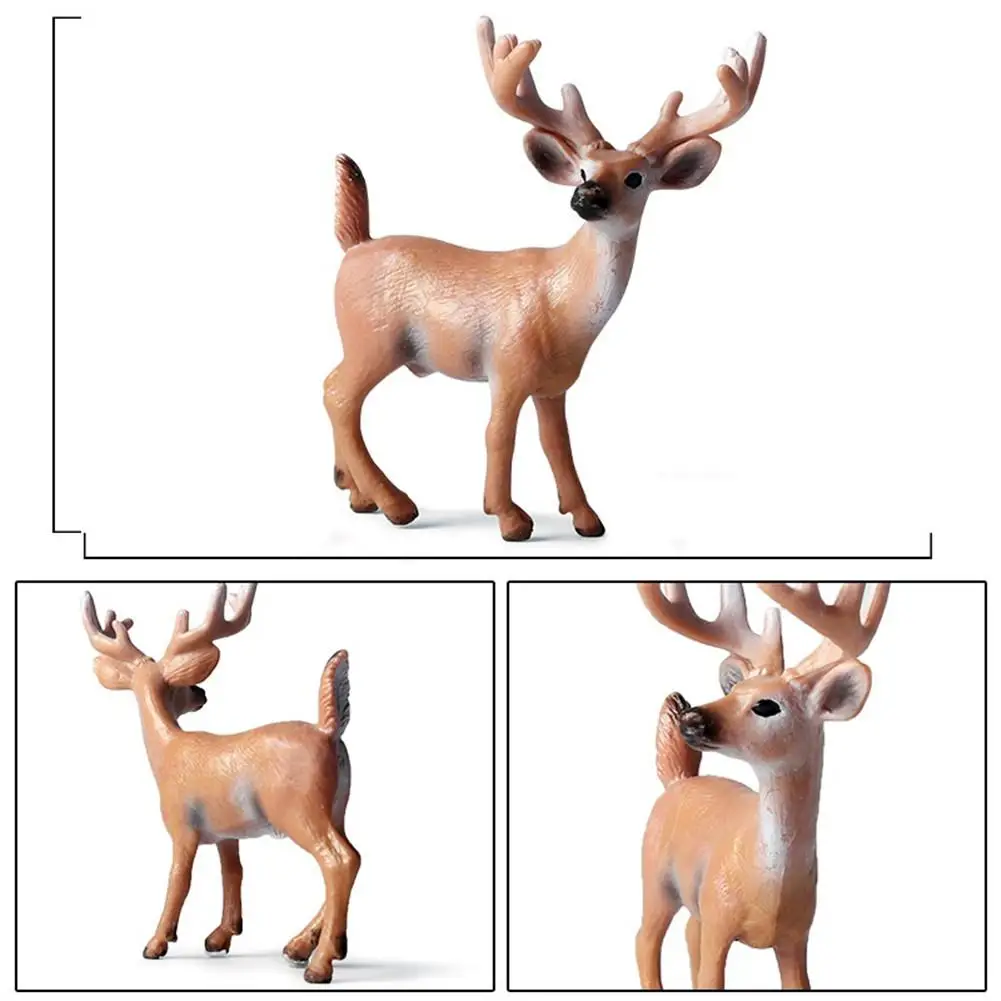 

RCtown Simulate White-tailed Deer Shape Modeling Static State Toy Home Decoration