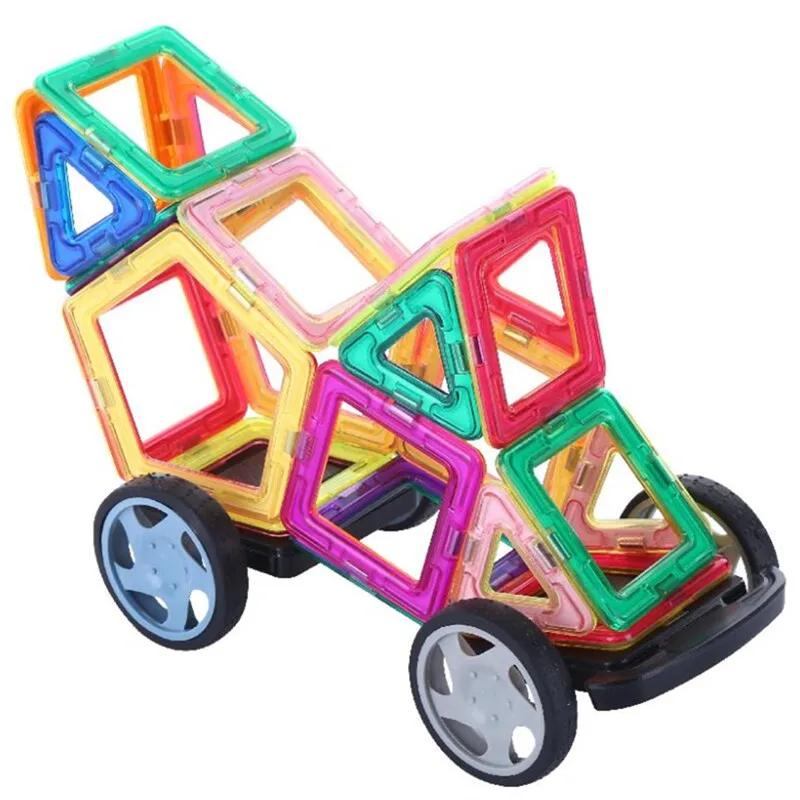 

47-129PCS Magnet Toy Building Blocks Magnetic Construction Sets Designer Kids education toddler Toys for children Christmas Gift