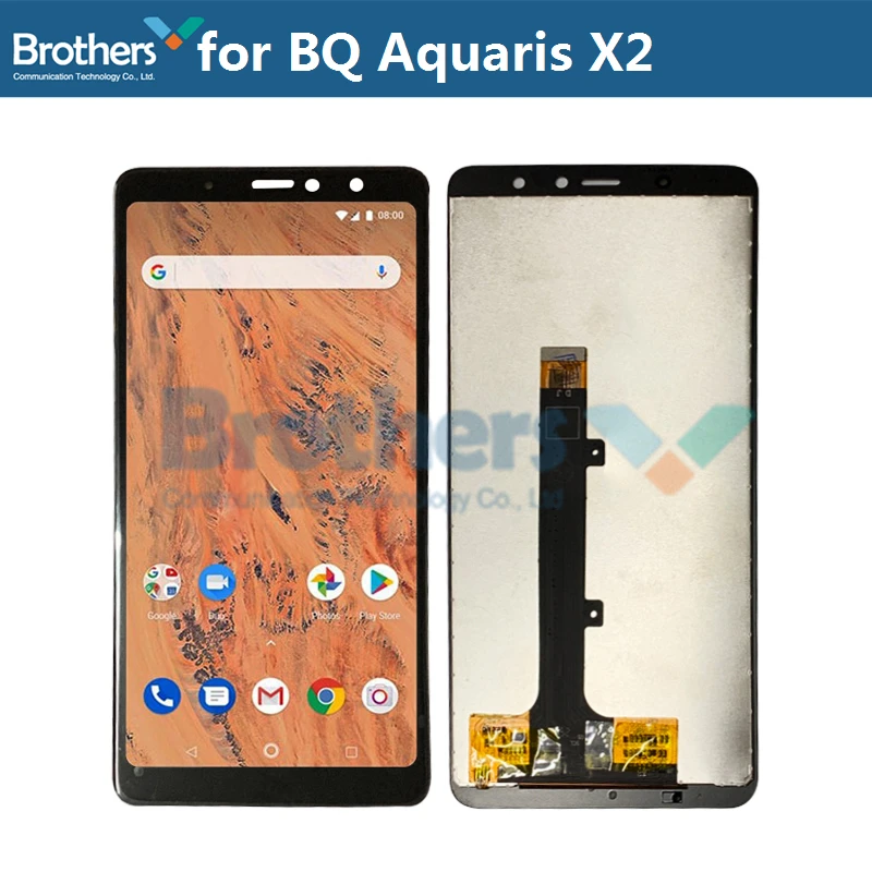 for bq aquaris x2 lcd display touch screen digitizer for bq aquaris x2 lcd assembly lcd screen phone replacement tested working free global shipping