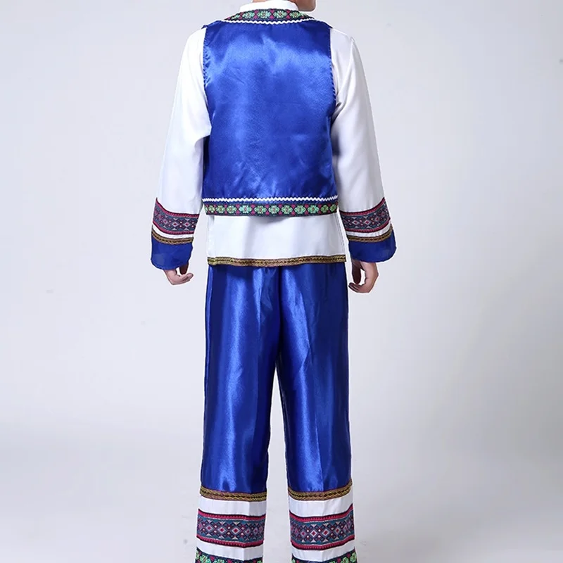 Мужская одежда Hmong национальная китайская народная танцевальная hmong