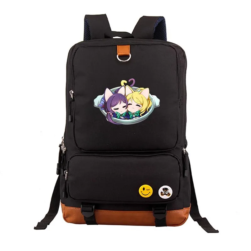

School Backpacks LoveLive! School Idol Project Minami Kotori Tojo Nozomi Kawaii Canvas Printing Backpack for Teenage Girls
