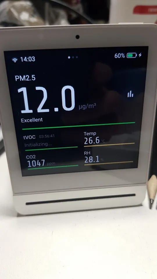 Xiaomi Clear Grass Air Detector 3,1 ''IPS сенсорный экран комплексный монитор PM2.5 управление приложением внутренний наружный монитор воздуха