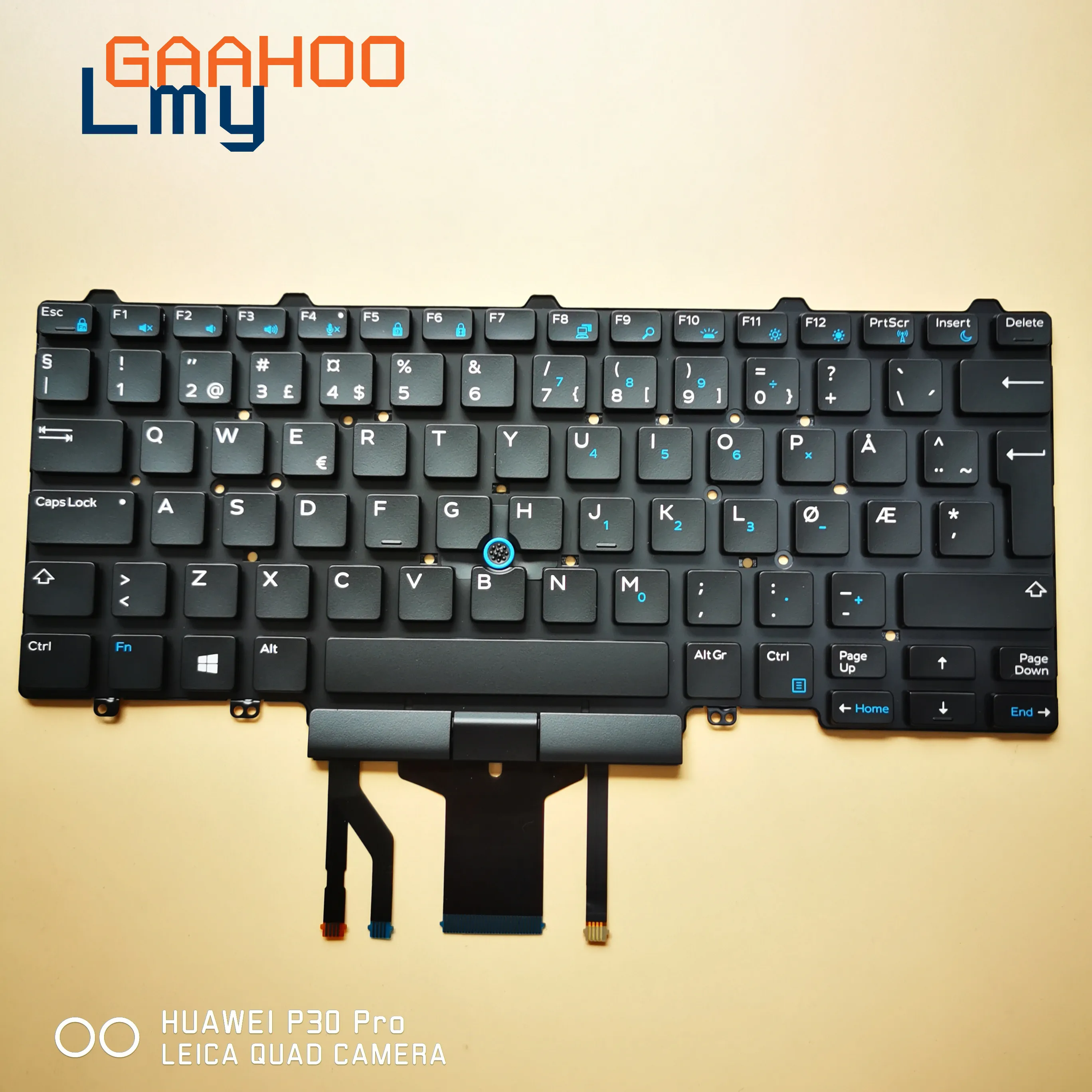 NORDI NORW Клавиатура для ноутбука Dell Latitude E5450 E7450 7470 7480 7490 5470 5480 5490/W с подсветкой Trackpoint