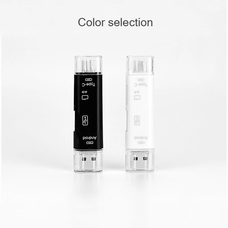 Картридер 5 в 1 Type C Micro USB устройство для чтения карт 2 0 OTG TF SD Xiaomi 6 GALAXY S8 Macbook